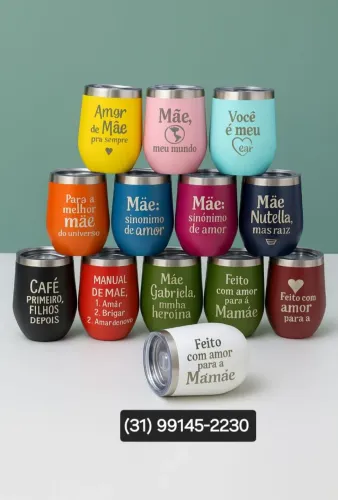 Copos Térmicos Personalizados - Dia das Mães
