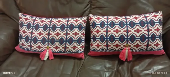 kit c/2 ALMOFADAS BOHEMIAN PASSAMANARIA 30X50