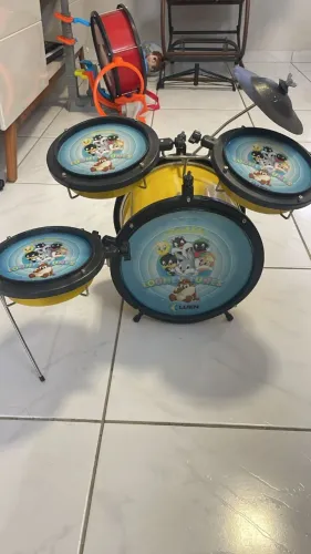 Bateria Infantil Luen Warner Piu Piu Looney Baby 1 A 3 Anos