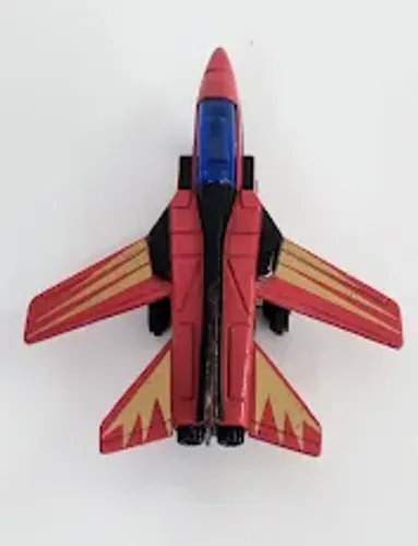Antigo Avião Colecionável NO.6072 - Vermelho/Dourado - Diecast