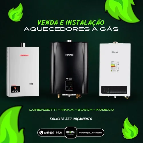Aquecedores a gás(vendas, instalação e manutenção)