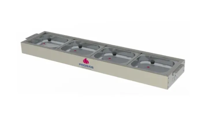 7456- BUFFET FRIO MESA GX 4 CB T VIDRO PRBF-40GN / MARCA: PROGÁS