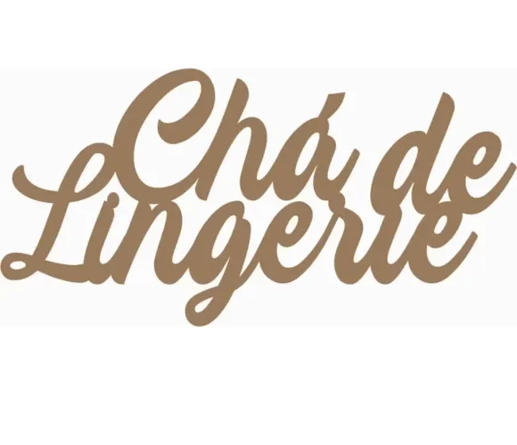 Chá de Lingerie placa em MDF