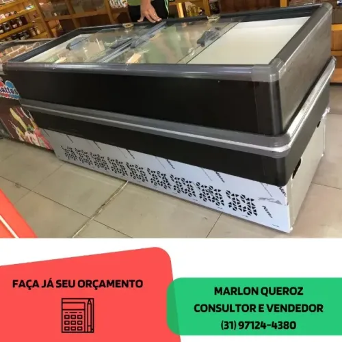 Ilha para Congelados 3M Preta Polar 220v