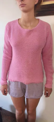 Blusa tricô TNG . rosa M