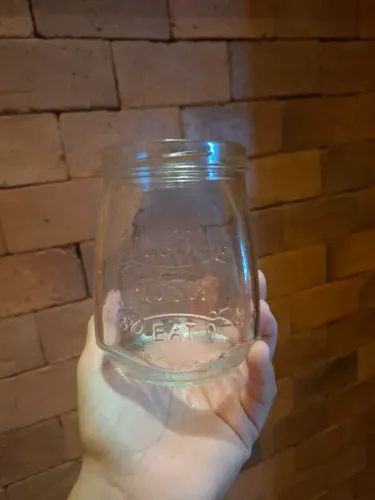 Conjunto 6 potes iguais de vidro 500ml