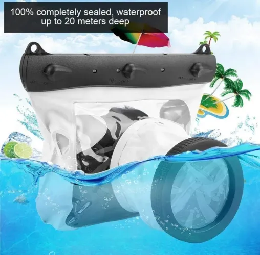 Case universal para câmera fotográfica subaquática mergulho 