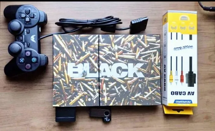 Playstation 2 Black - 400 jogos 