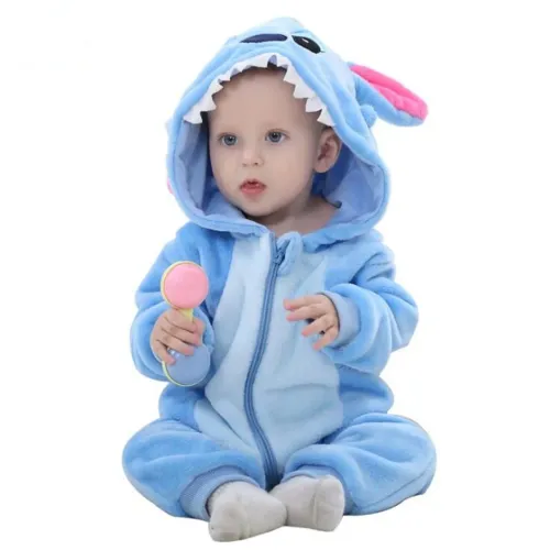 Macacão de Anime Infantil / Pijama Onesie Aquecido de Inverno