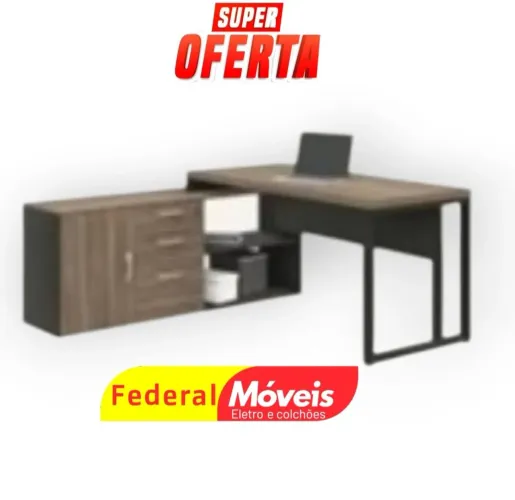 Mesa para Escritório 3 Gavetas 0,77x1,69x1,61 -  Organizar seu ambiente de trabalho