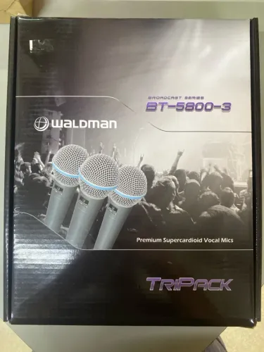 Microfone Waldman Bt-5800-3 Kit C/3