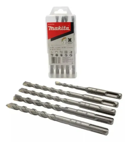 JOGO DE BROCAS SDS PLUS MAKITA C/5 BROCAS : 1 6X110MM; 2 8X160MM 2 10X16 