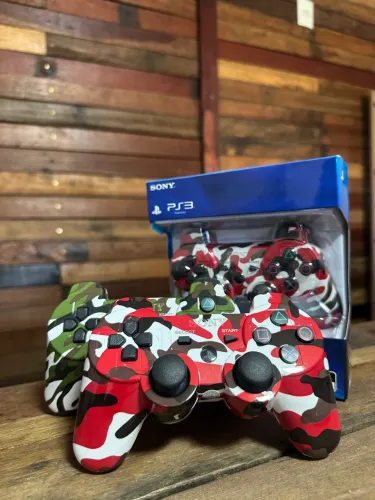 Controles PS3 PC Camuflados - Novos ENTREGAMOS COM GARANTIA 