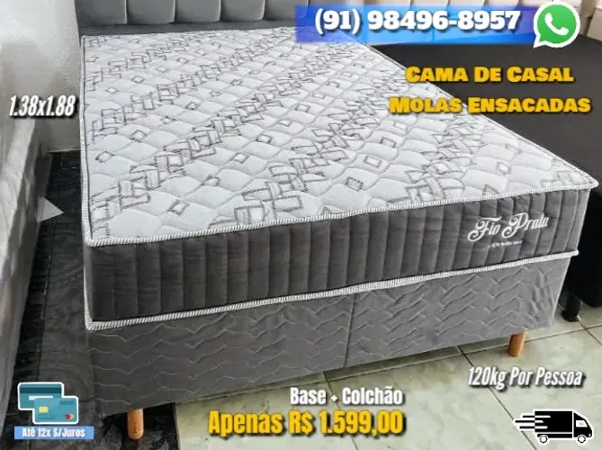 CAMA DE CASAL MOLAS ENSACADAS
