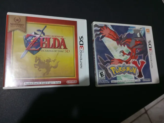 Jogos 3ds: Pokémon Y e The Legend of Zelda Ocarina of Time 