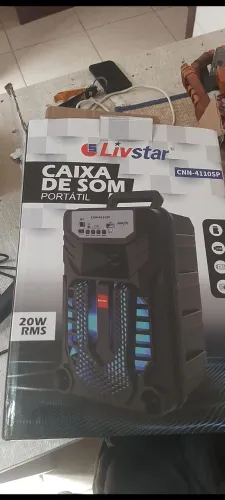 Caixa de Som Portátil Livstar CNN-4110SP 20W RMS