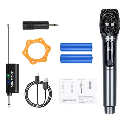 Microfone Recarregável Sem Fio - Novo