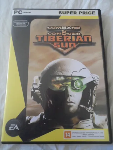 PC CD-ROM Command & Conquer Tiberian Sun jogo para PC 2 discos