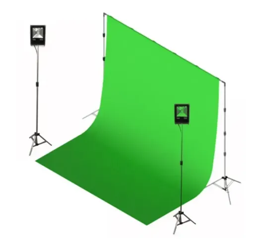 Sup Fundo Infinito+2 Tripé+2 Holofotes Reclina+chrom Key 3x3