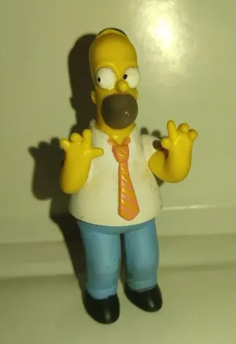 OS SIMPSONS - HOMER, ORIGINAL FOX 2007, ACTION FIGURE, BONECO, BRINQUEDO, MINIATURA