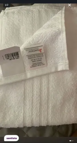 Toalha de Rosto Santista linha profissional