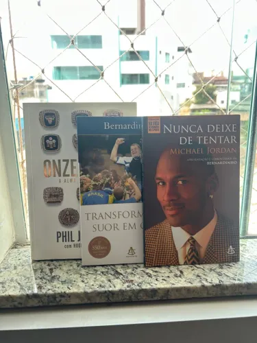 Kit livros: Michael Jordan, Bernardinho, Onze anéis
