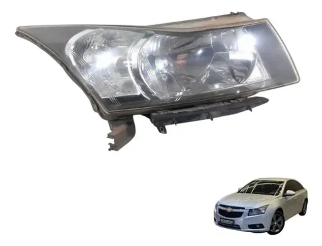 Farol Lado Direito C/detalhe Chevrolet Cruze Lt 2012 Direito/passageiro