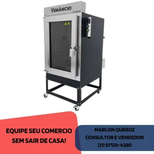 Forno Turbo Elétrico 10 Esteiras Venâncio Trifásico Novo