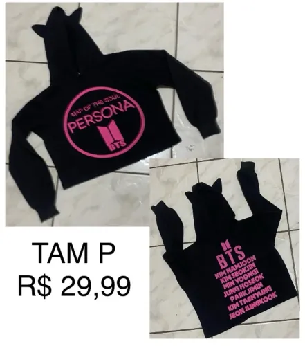 Blusa de moletom com capuz - TAM P por R$ 29,99