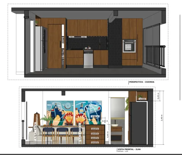 Terramaris no 20 andar todo reformado com projeto incrível (2 suítes e sala ampla)