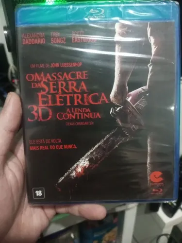 O Massacre da Serra Elétrica 3D - Blu-Ray novo lacrado