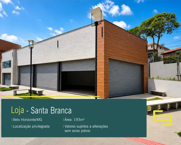 Loja para alugar no Santa Branca em Belo Horizonte/ MG