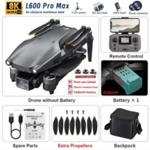 promocao por tempo limitado drone l600 pro max com gimbal e gps camera 4 k top