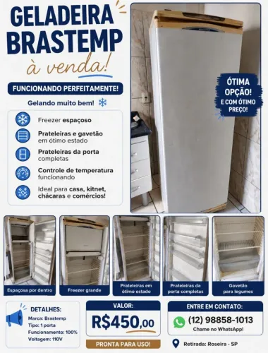 ? GELADEIRA BRASTEMP À VENDA ?