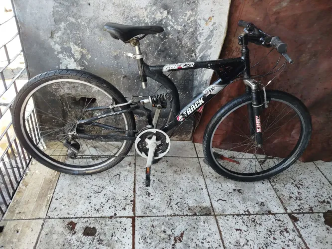 Bike aro 26 quadro de amortecedor e de alumínio