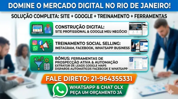 Venda Mais: Site + Google + Treinamento Meta e WhatsApp (Bônus Ferramentas)
