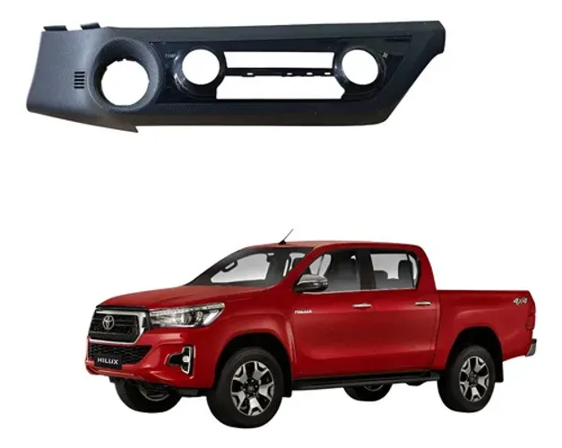 Moldura Painel Controle Comando Ar Condicionado Toyota Hilux