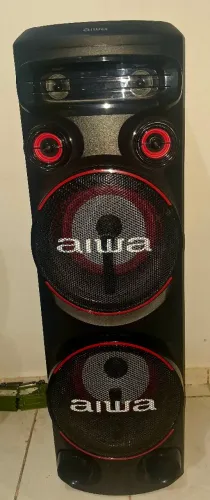 Torre de Som AIWA T2W-02 2300W Woofers 10" Bluetooth RGB Bivolt