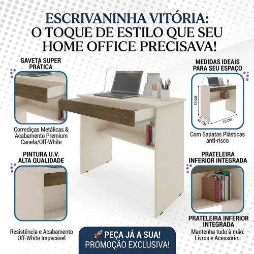 Escrivaninha perfeita para o seu home office