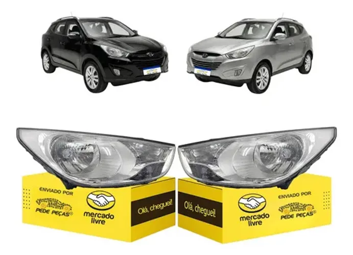 Par Farol Ix35 2010 2011 2012 2013 2014 2015 Foco Simples Ambos Lados