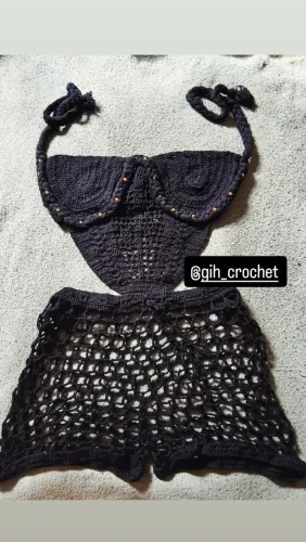 Saída em crochê 38/40