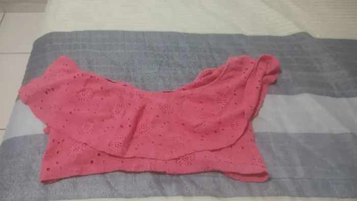 Cropped tricô pink