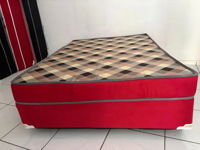 Cama box casal nova 7 cm de espuma 
