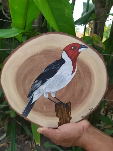 PINTURA EM MADEIRA A MÃO LIVRE