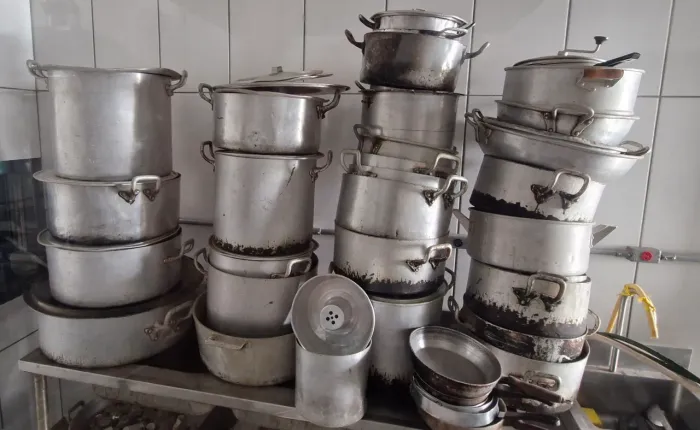 Lote 50 peças panelas 