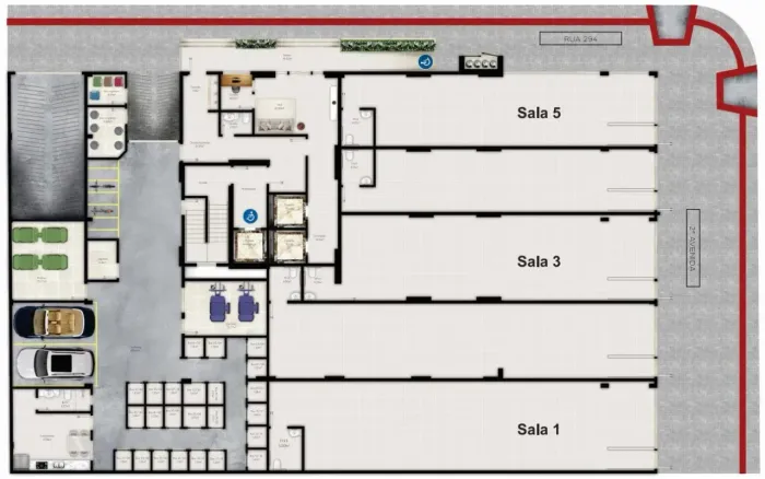 SALA COMERCIAL, TEM 75M² COM LAVABO, 300 MTS DO MAR EM MEIA PRAIA - ITAPEMA - SC