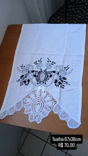 Toalhas em renda renascença 
