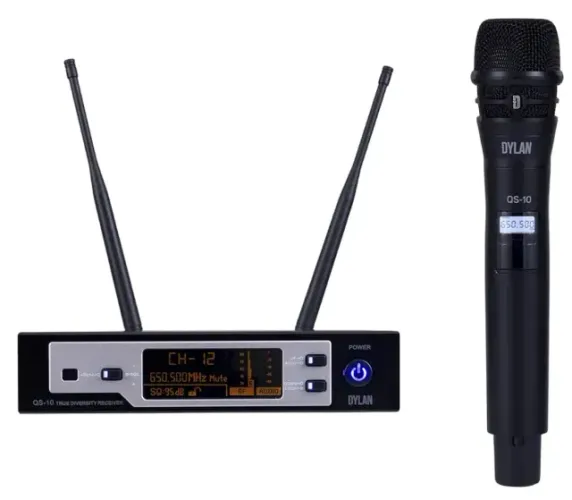 Microfone Sem Fio Profissional Dylan Qs-10