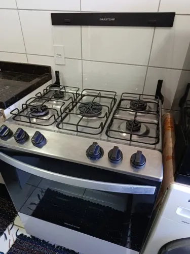 Fogão 5 bocas brastemp branco