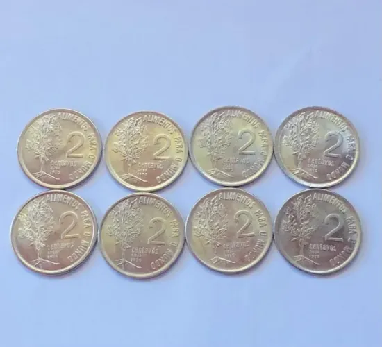 Moedas de 2 centavos- 1975